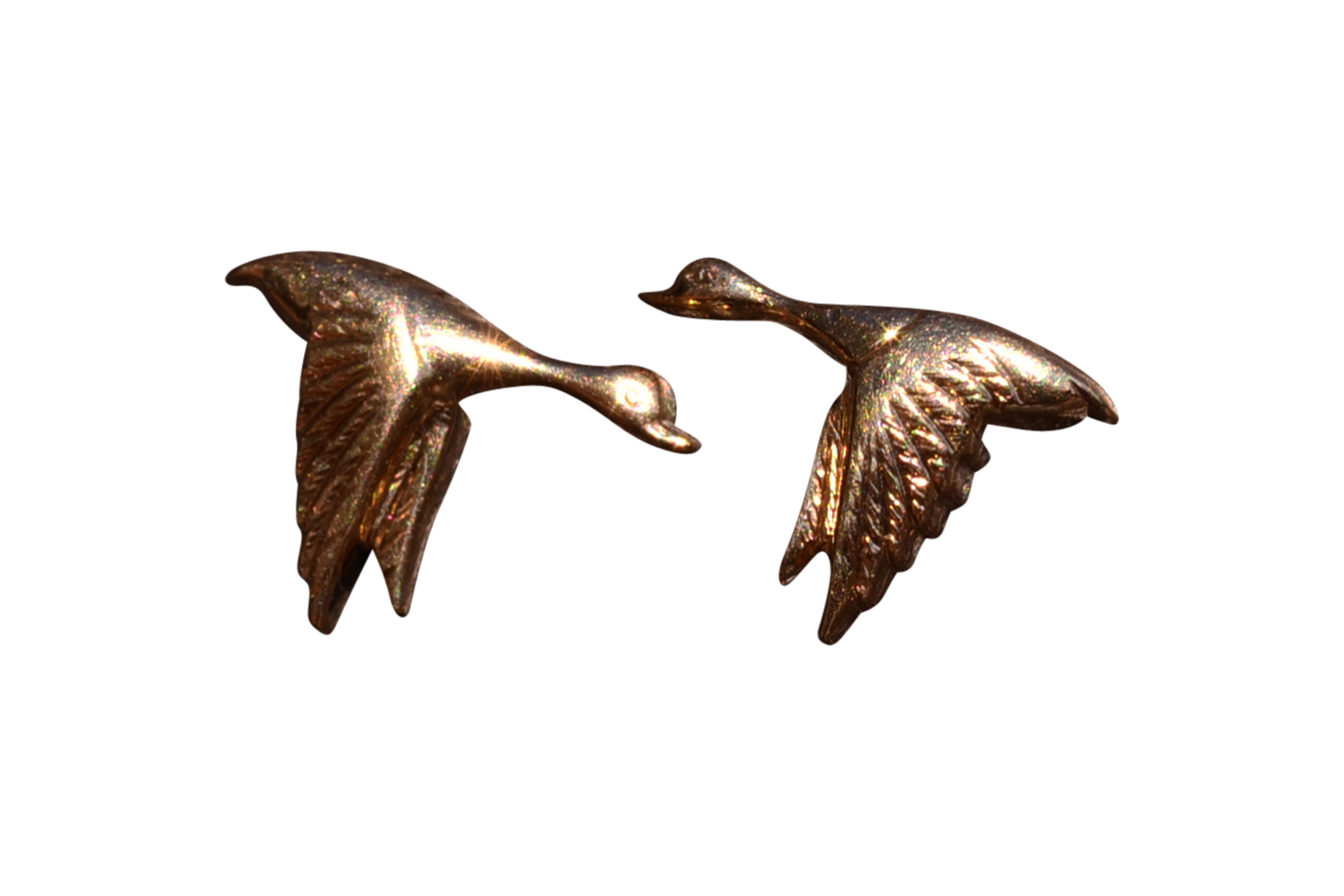 SOLD - The Allianz: Yellow Gold Duck Earrings by Larter
