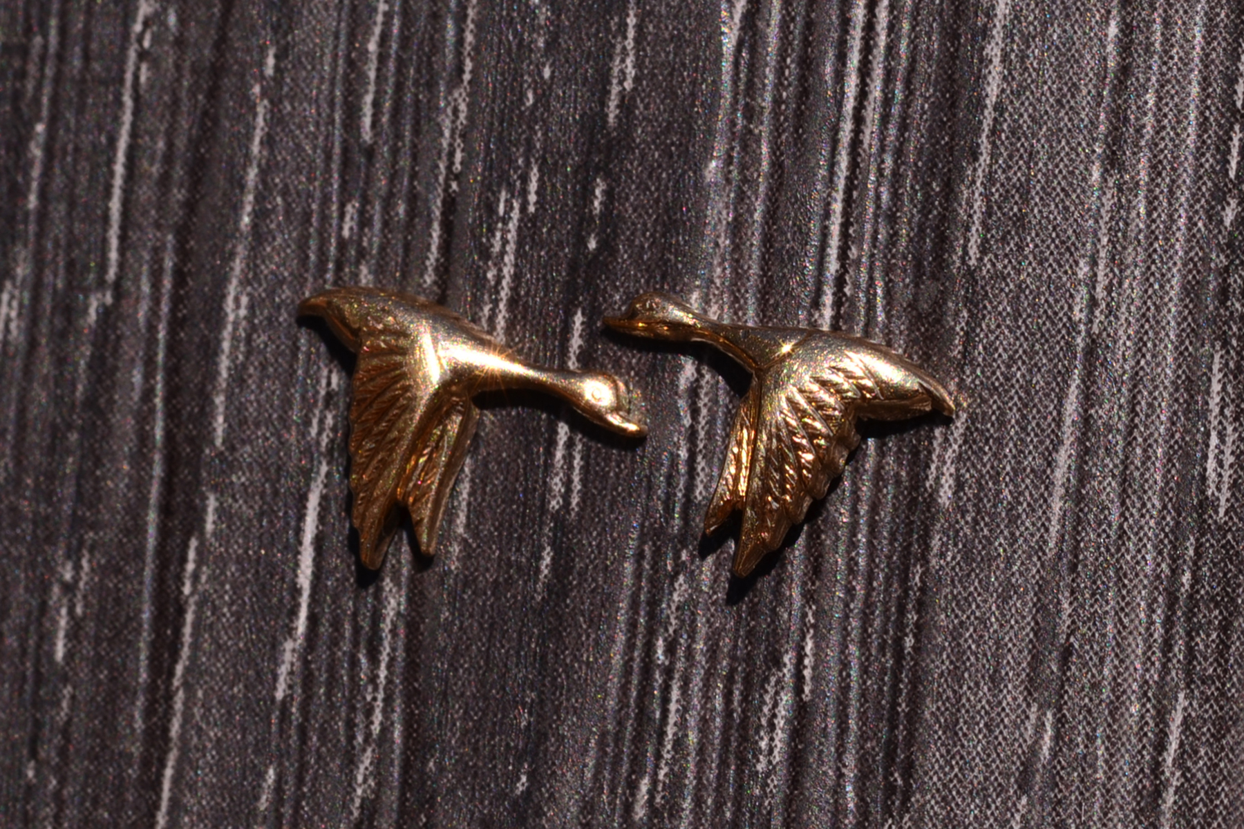 SOLD - The Allianz: Yellow Gold Duck Earrings by Larter - Image 3