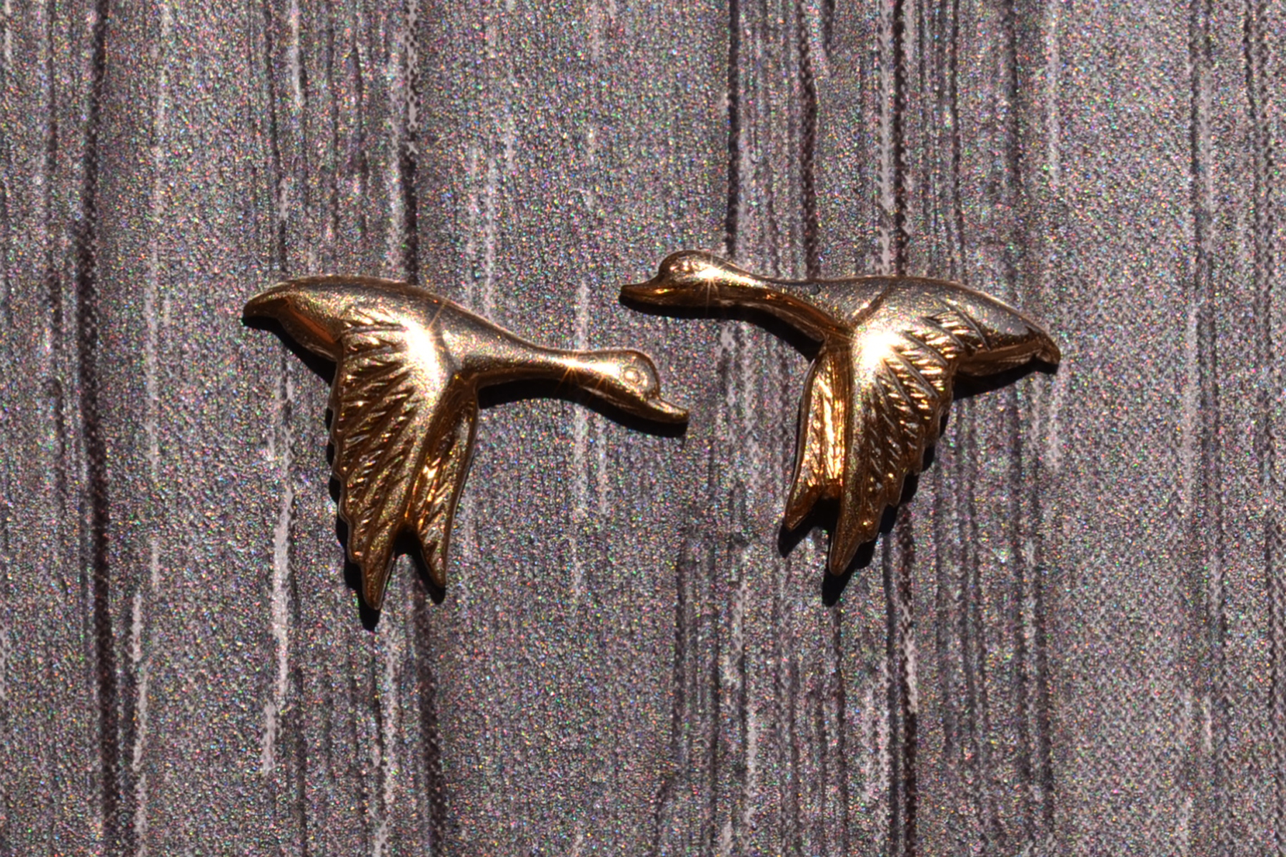 SOLD - The Allianz: Yellow Gold Duck Earrings by Larter - Image 2