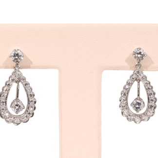 The Menten: Hollywood Glam Era Diamond Dangler Earrings
