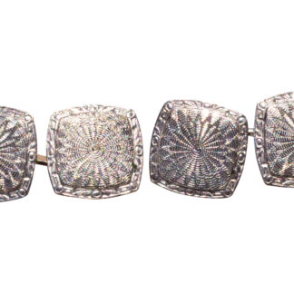 The Formal: Art Deco Platinum topped White Gold Cufflinks