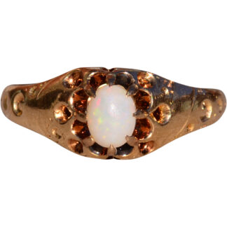 The Drap: Victorian Opal Ring in Yellow Gold
