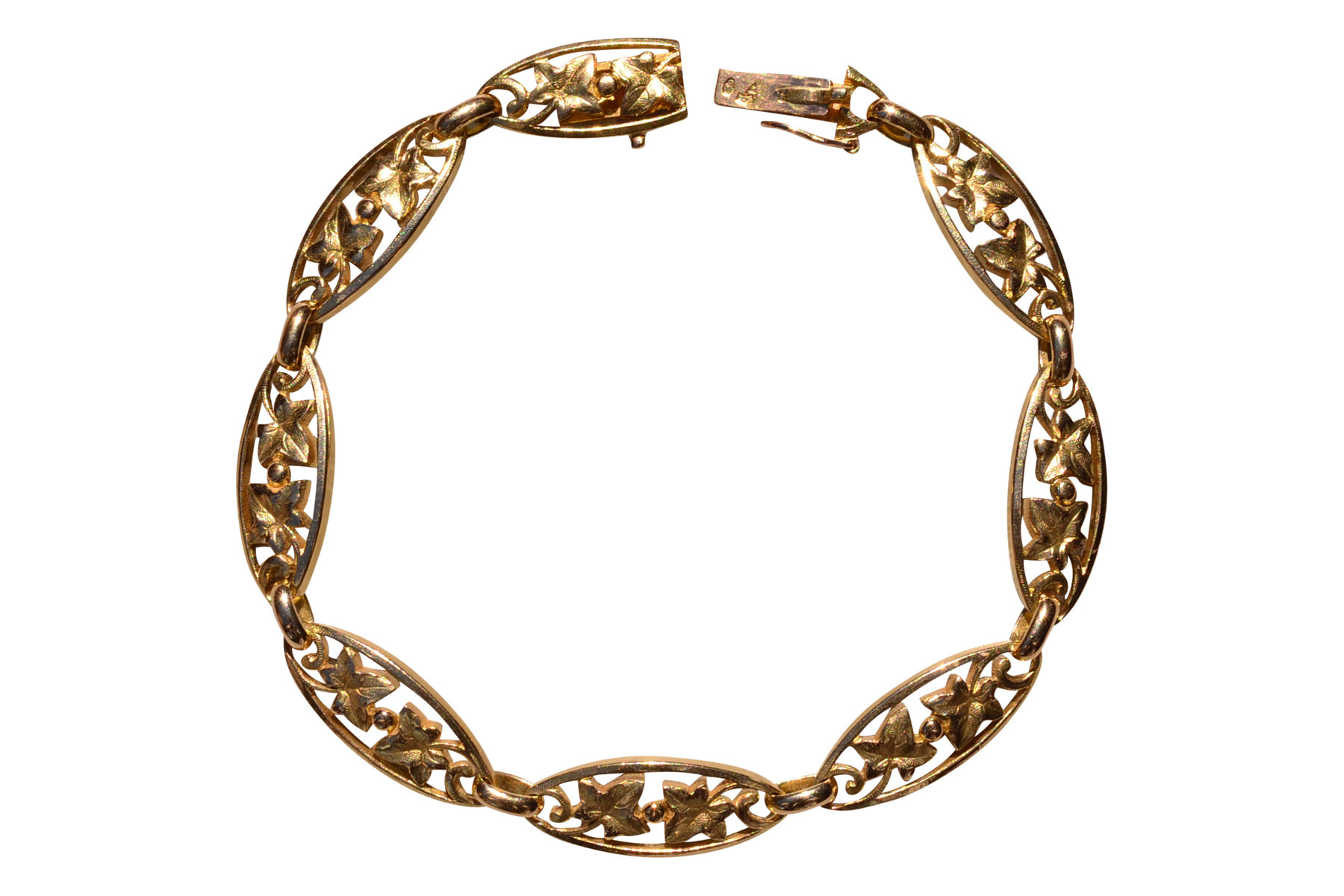 The Macon: Art Nouveau Bracelet in Yellow Gold