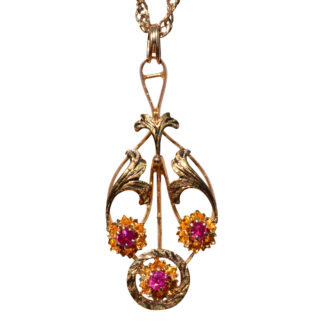 The Whispering Rose:  Antique La Valier Pendant