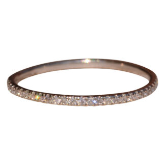 SOLD - The Sandpiper Lane:  Petite Natural Diamond Band in White Gold