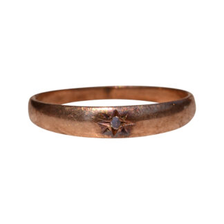 SOLD - The Hills Ray:  Antique Childs Diamond Ring in Rose Gold
