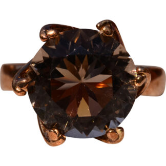 The Lazy Point: Mid Century Modern Smokey Quartz Ring