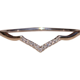 The Tara Road: Petite Angular Natural Diamond Band
