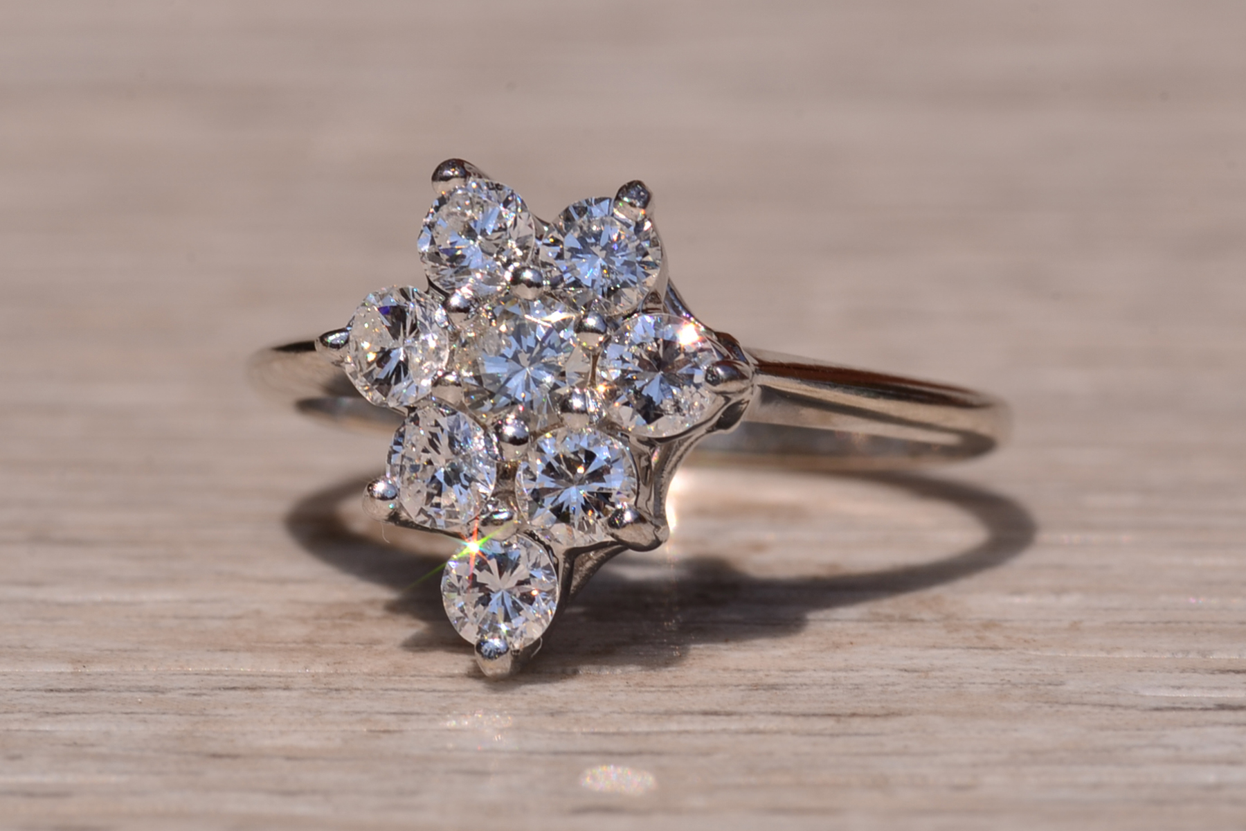 The Cedar Street: Vintage Diamond Shaped Diamond Ring - Image 3