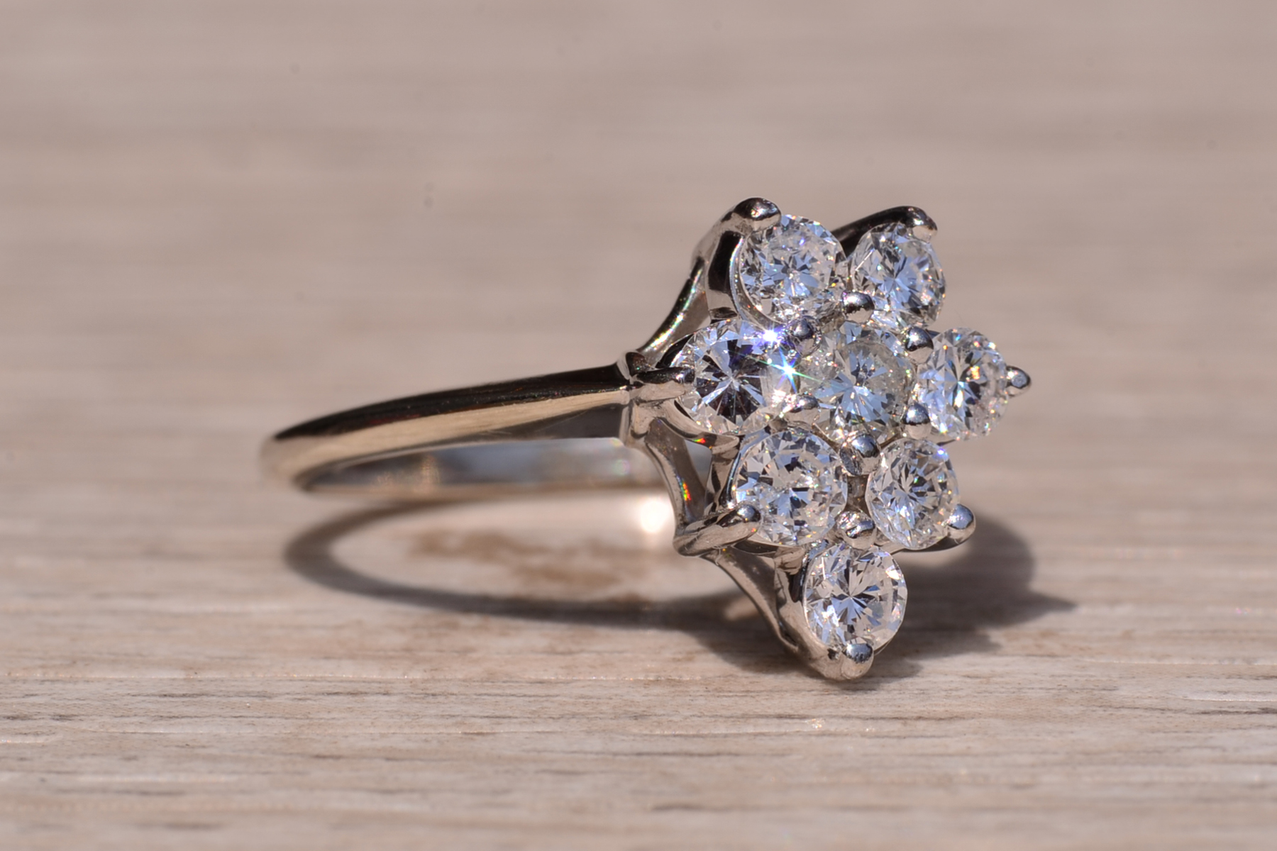 The Cedar Street: Vintage Diamond Shaped Diamond Ring - Image 6