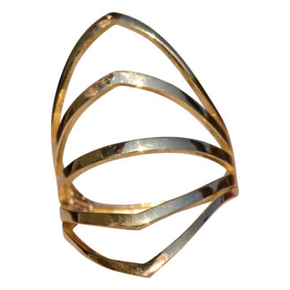 The School Lane:  Yellow Gold Cocktail Statement Ring
