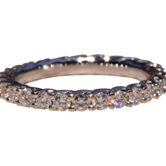 The Hoover Court:  Specialty Set Natural Diamond Eternity Band