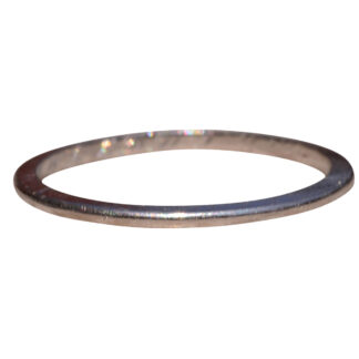 SOLD - The Fisher Place:  Antique Petite Platinum Knife Edge Band