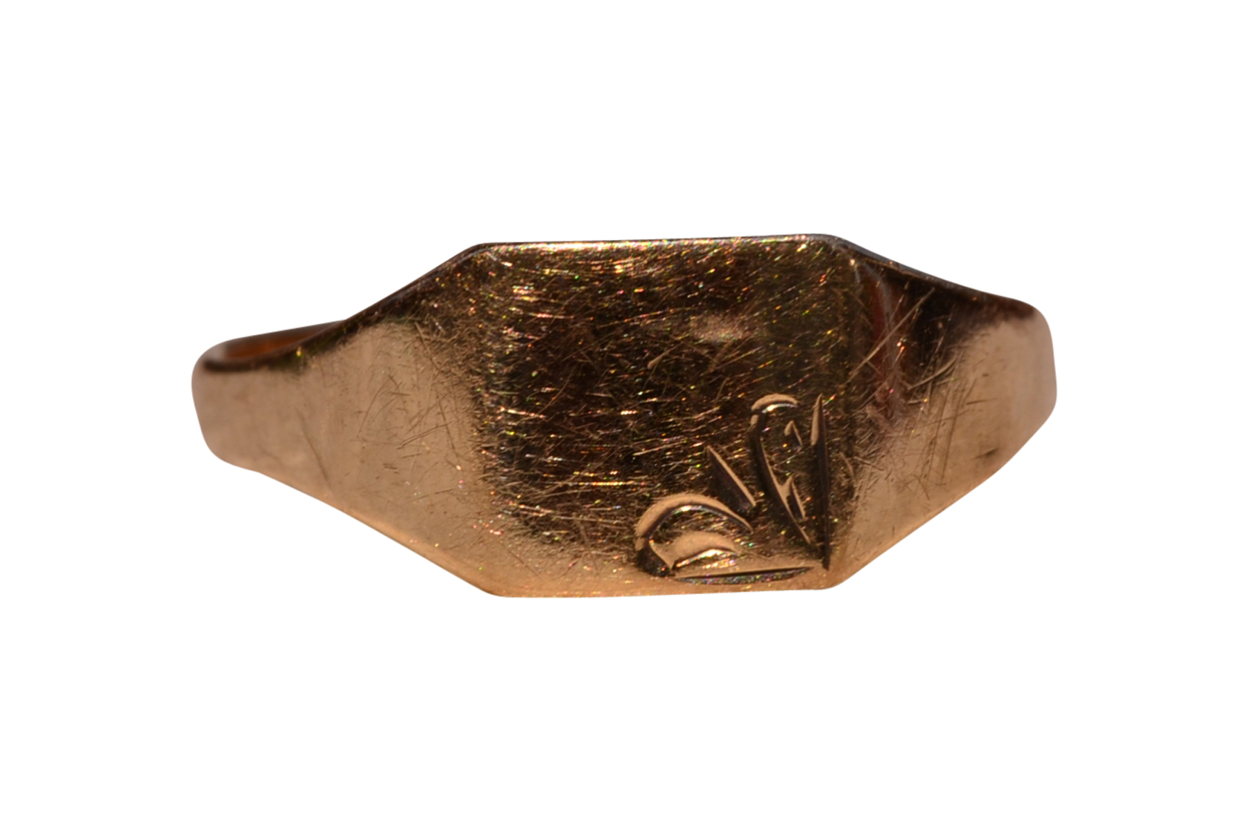SOLD - The Aqualina: Irish Made Yellow Gold Signet Ring