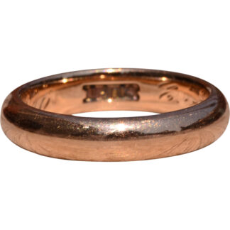 SOLD - The Midway: Antique Rose Gold High Dome Wedding Band Circa 1916