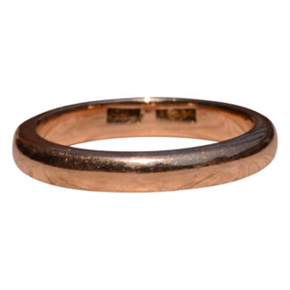The Hoppin Road: Antique Signed Rose Gold Donut Ring