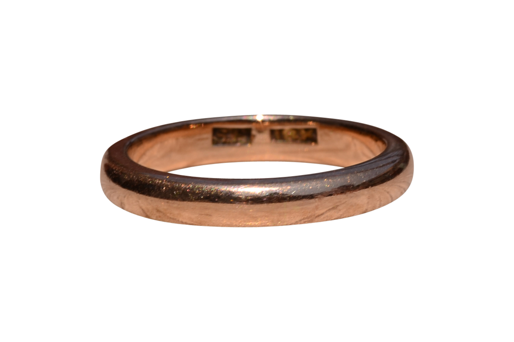 The Hoppin Road: Antique Signed Rose Gold Donut Ring