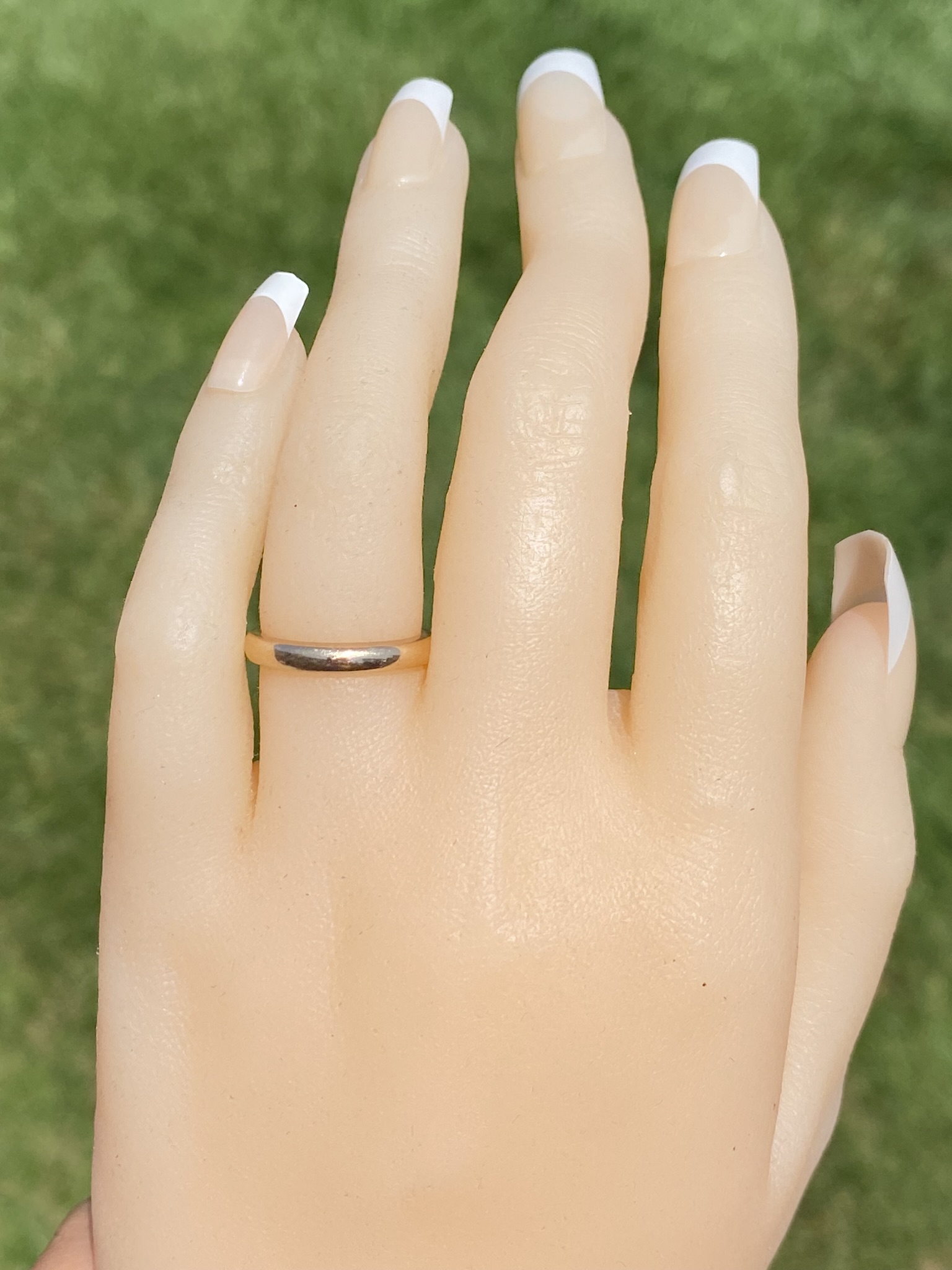 The Hoppin Road: Antique Signed Rose Gold Donut Ring - Image 5