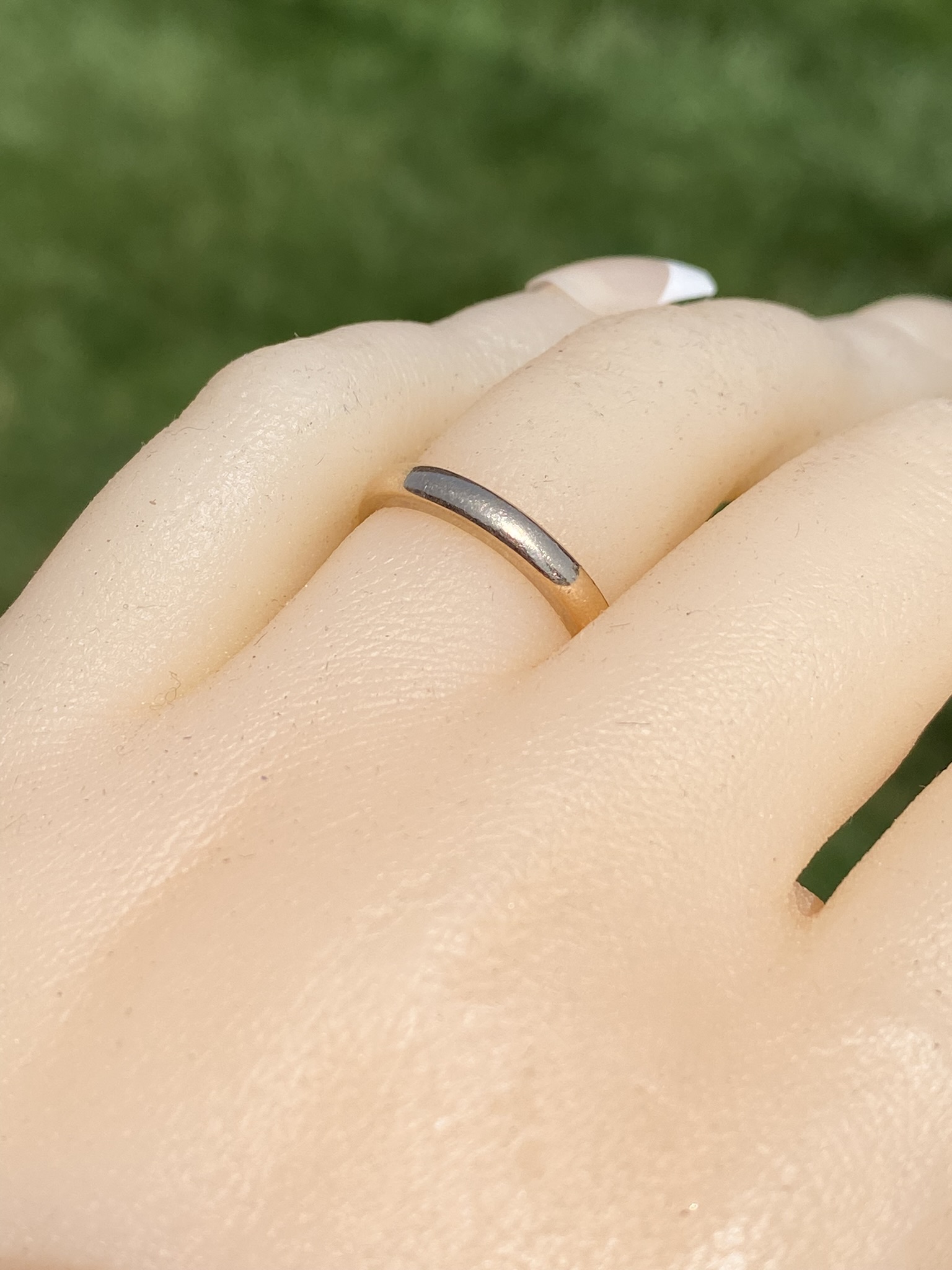 The Hoppin Road: Antique Signed Rose Gold Donut Ring - Image 7