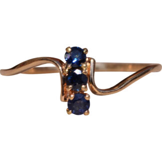 SOLD - The Benson Drive: Petite Sapphire Ring in Yellow Gold