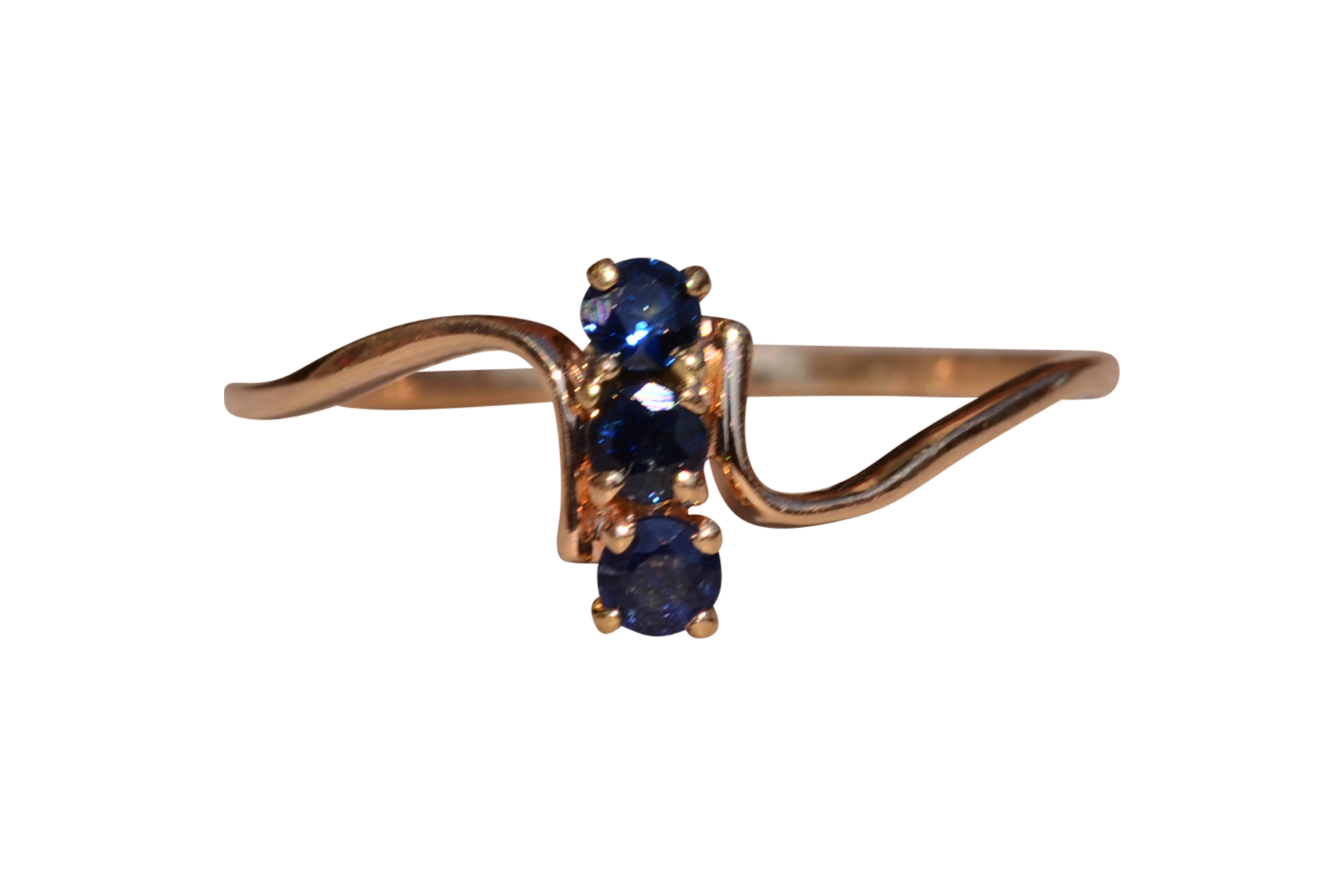 SOLD - The Benson Drive: Petite Sapphire Ring in Yellow Gold