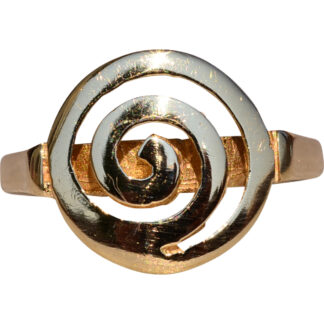 SOLD - The Holly Street: Yellow Gold Spiral Ring