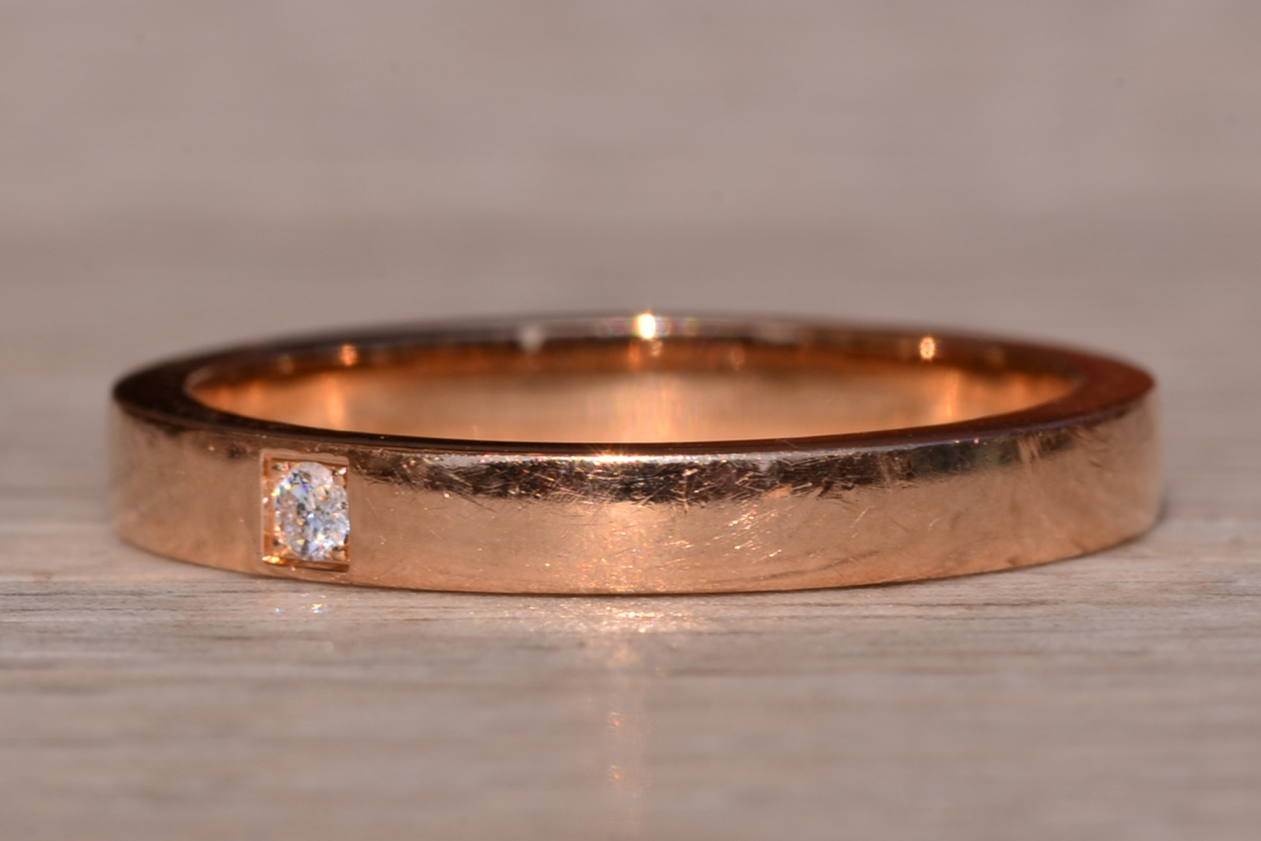 SOLD - The Marry Me: Vintage BVLGARI 'Marry Me' Ring in Rose Gold set with Diamond - Image 3