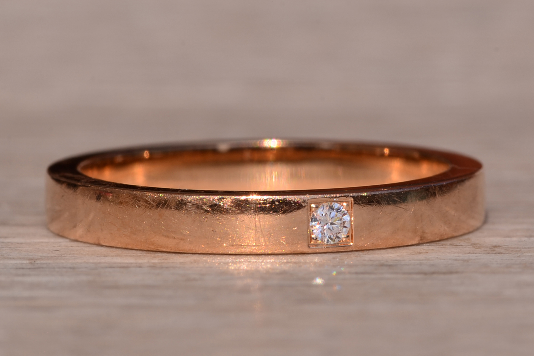 SOLD - The Marry Me: Vintage BVLGARI 'Marry Me' Ring in Rose Gold set with Diamond - Image 6