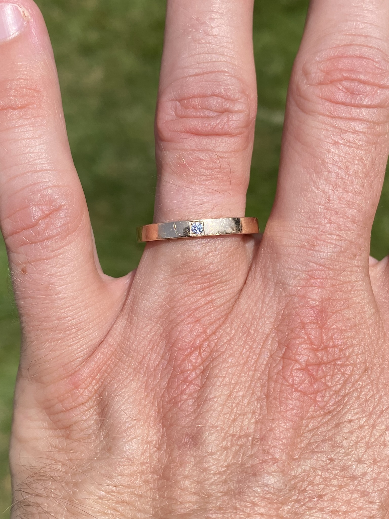 SOLD - The Marry Me: Vintage BVLGARI 'Marry Me' Ring in Rose Gold set with Diamond - Image 9