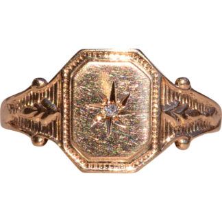 SOLD - The 79th Street:  Antique Child's Yellow Gold Diamond Ring