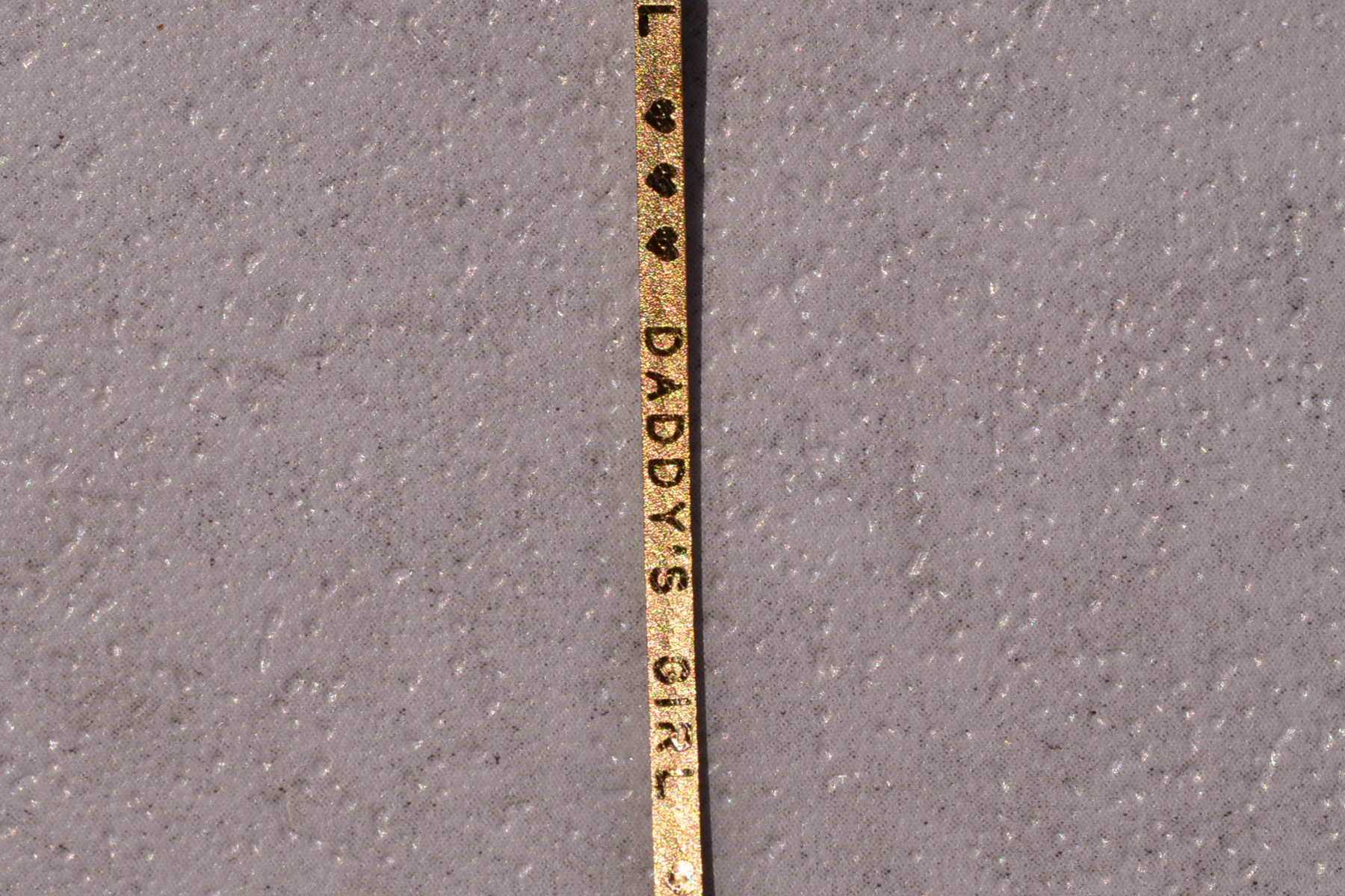SOLD - The 67th Street: Vintage Daddy's Girl Bracelet in Yellow Gold - Image 2