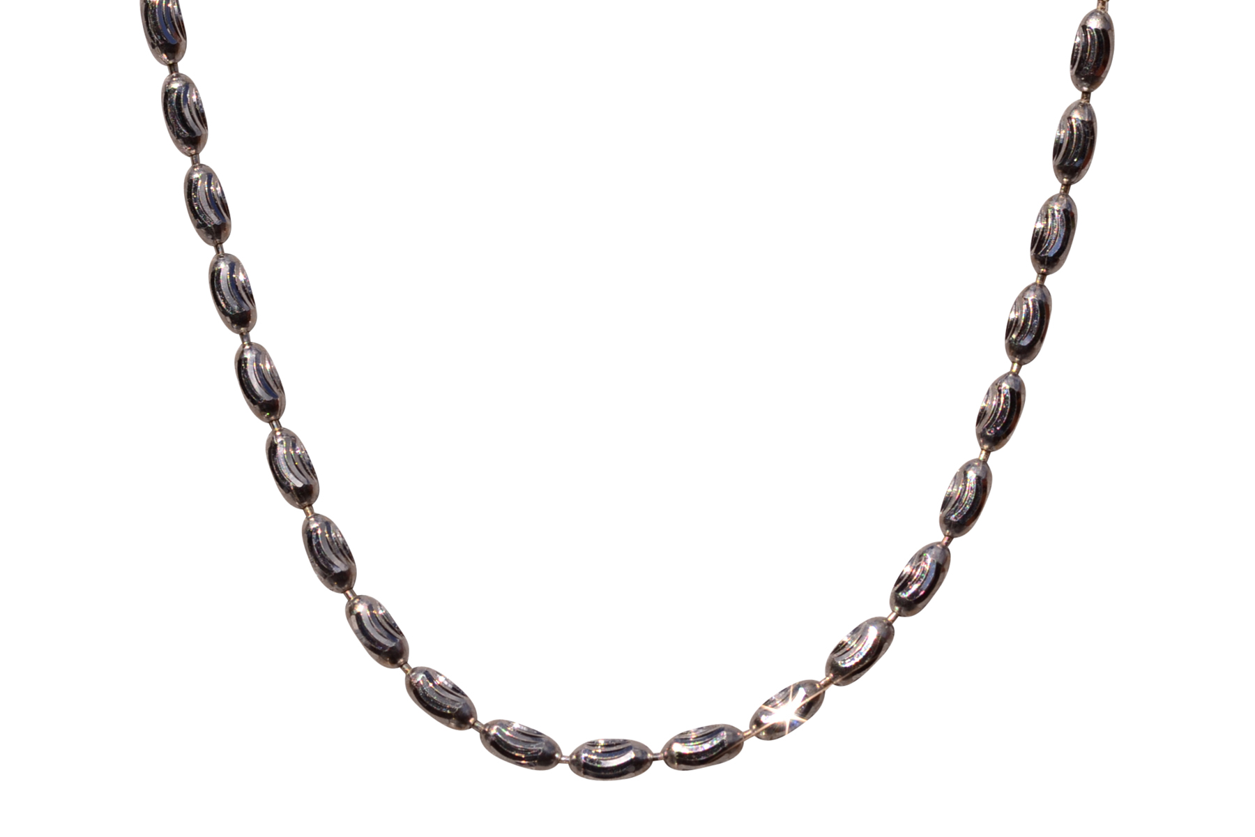 The 68th Street: Diamond Cut Specialty Chain in White Gold