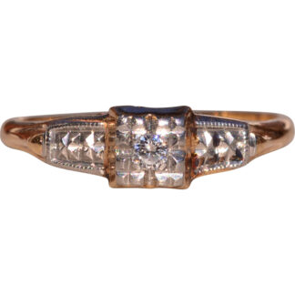 The 83rd Street: Retro Era Diamond Promise Ring