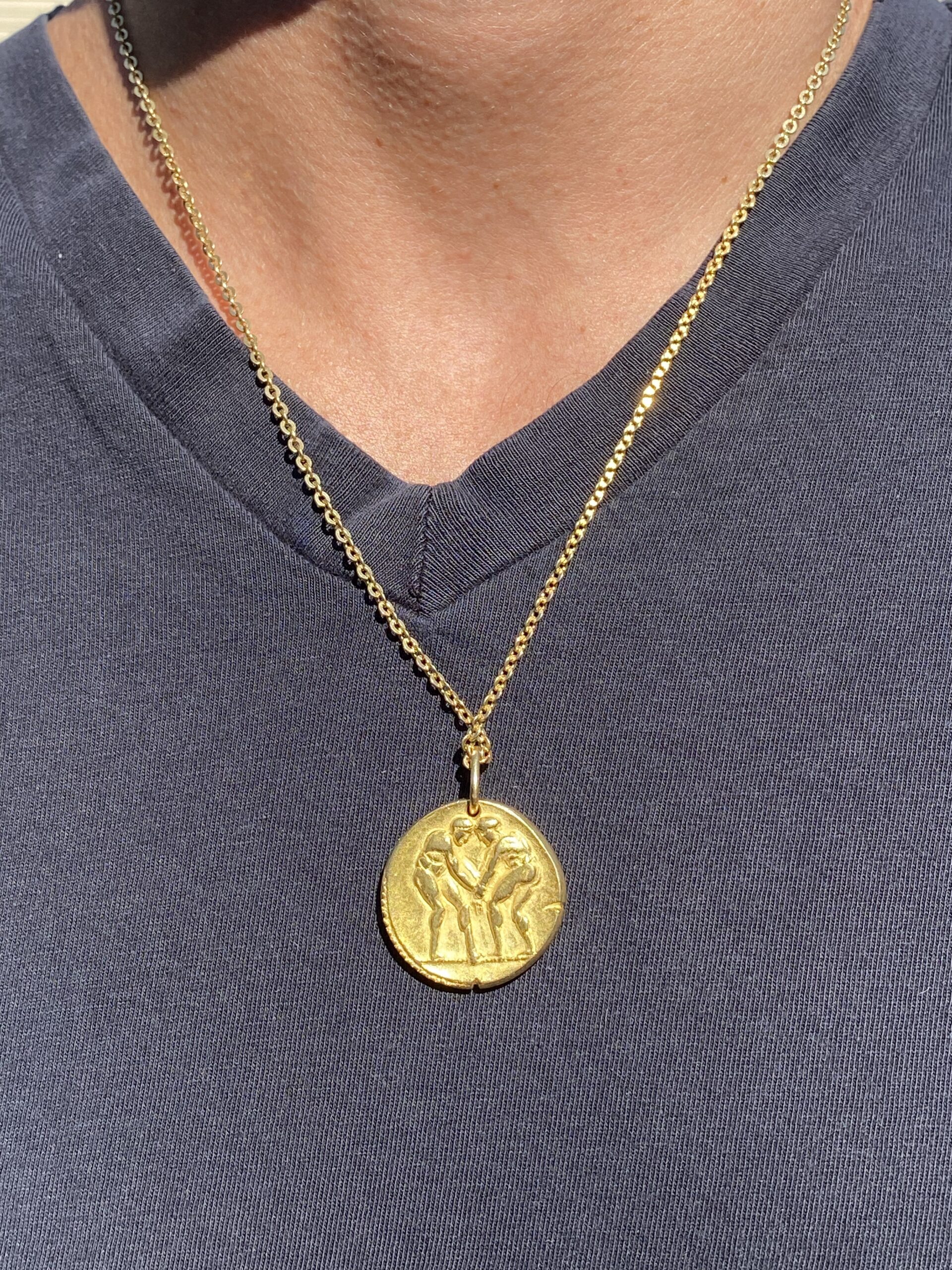 The 119th Street: Vintage Van Cleef and Arpels Georg Lenfant Gemini Zodiac Pendant - Image 4