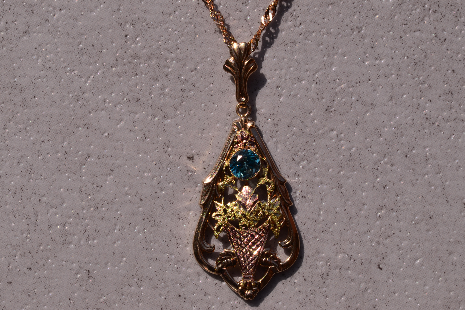 The 122nd Street: Esemco Signed Retro Zircon Necklace - Image 2