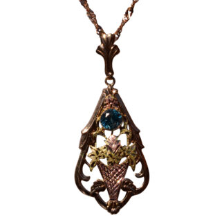 The 122nd Street:  Esemco Signed Retro Zircon Necklace