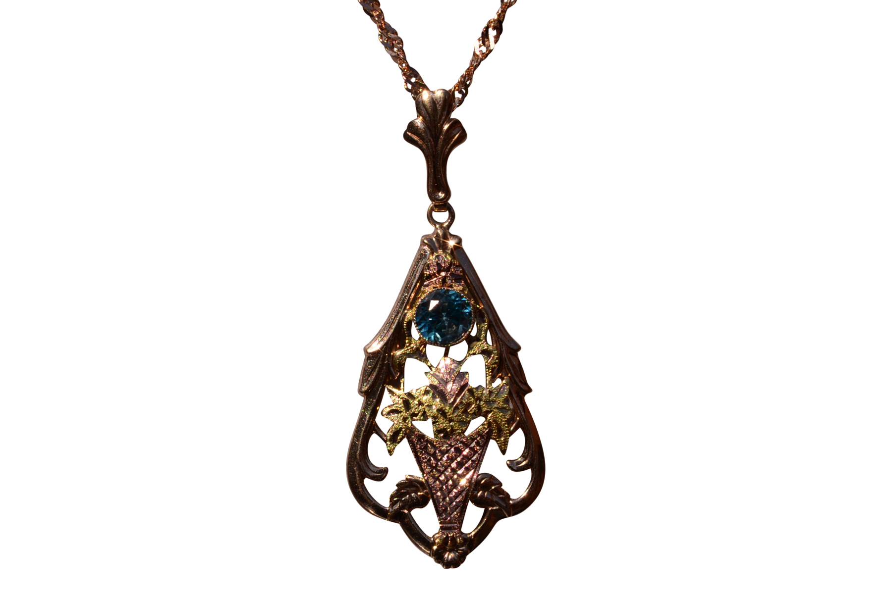 The 122nd Street: Esemco Signed Retro Zircon Necklace