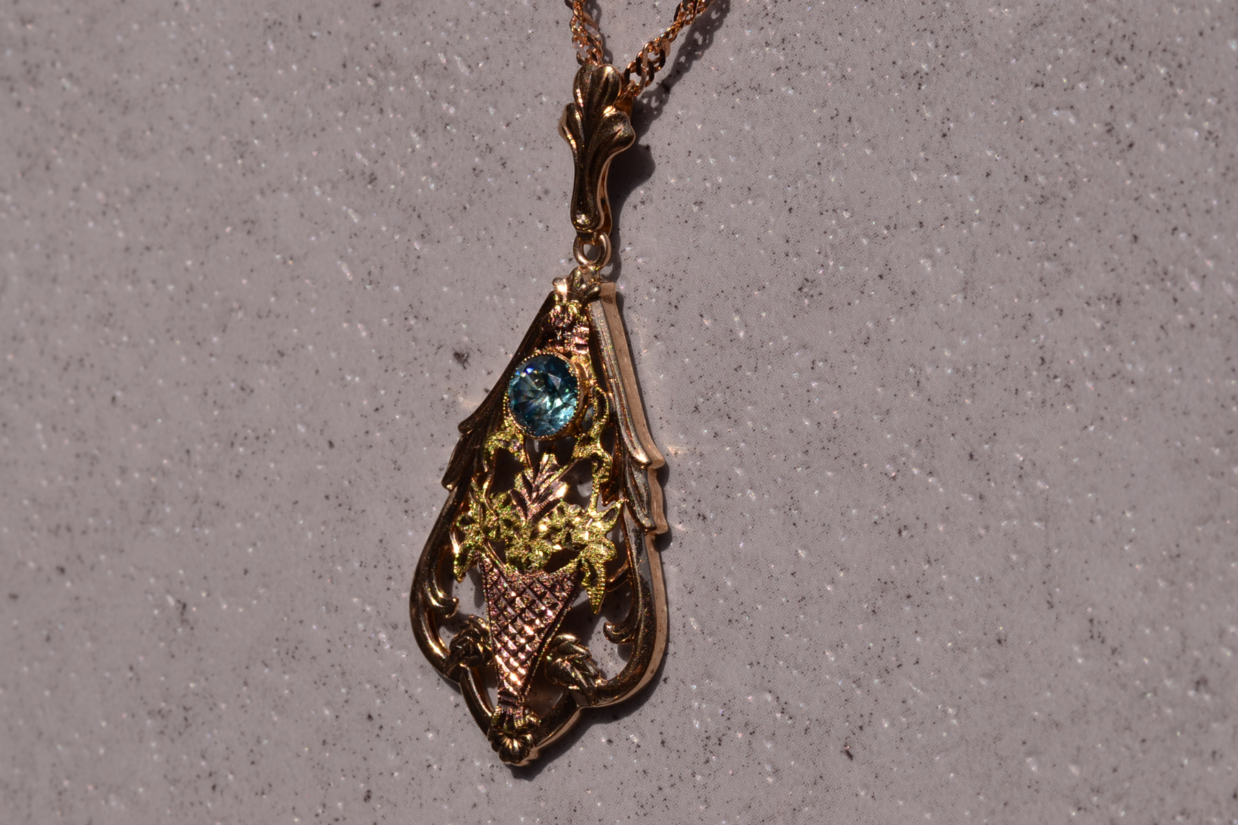 The 122nd Street: Esemco Signed Retro Zircon Necklace - Image 3