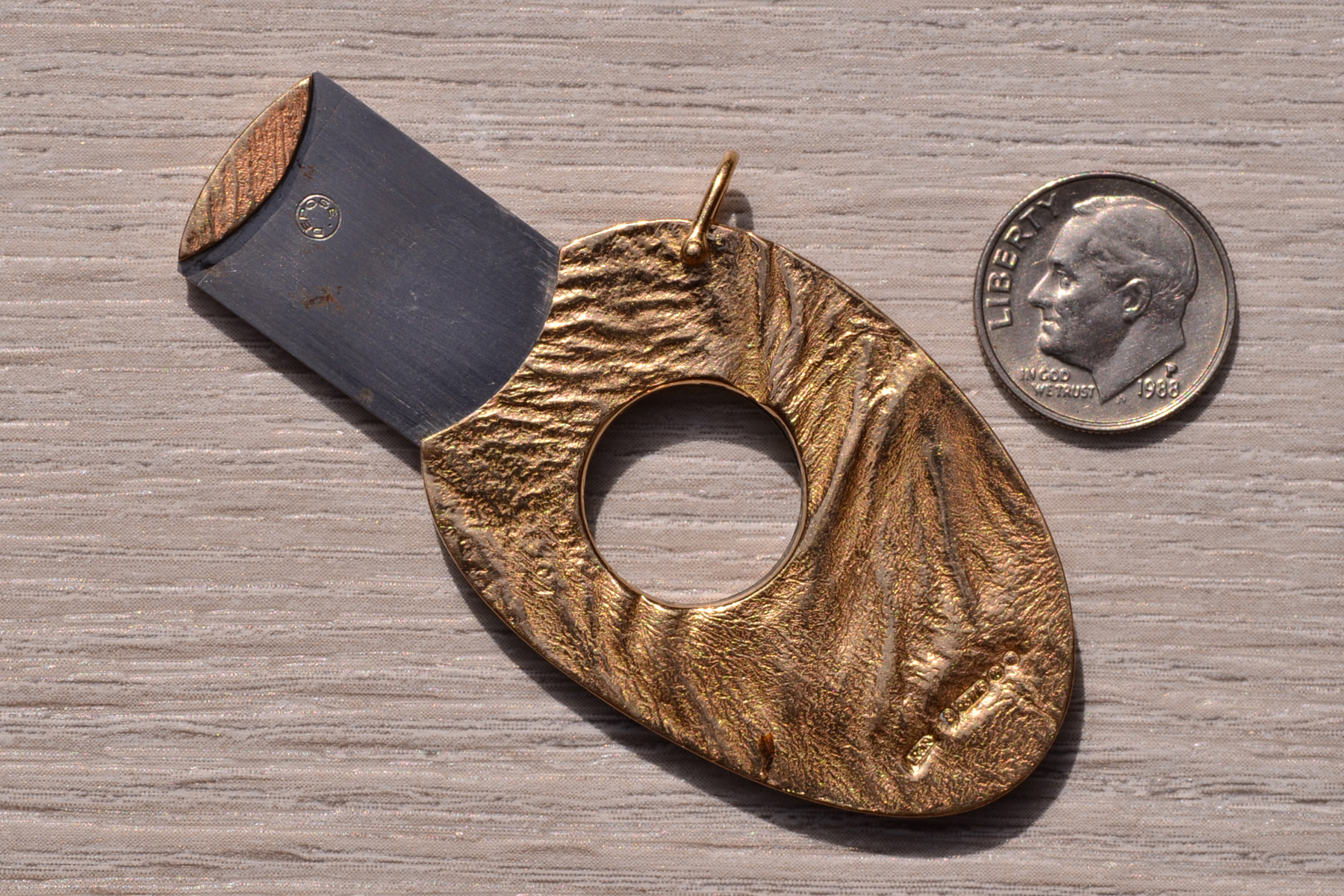 The 184th Street: Signed Yellow Gold Cigar Cutter - Image 4