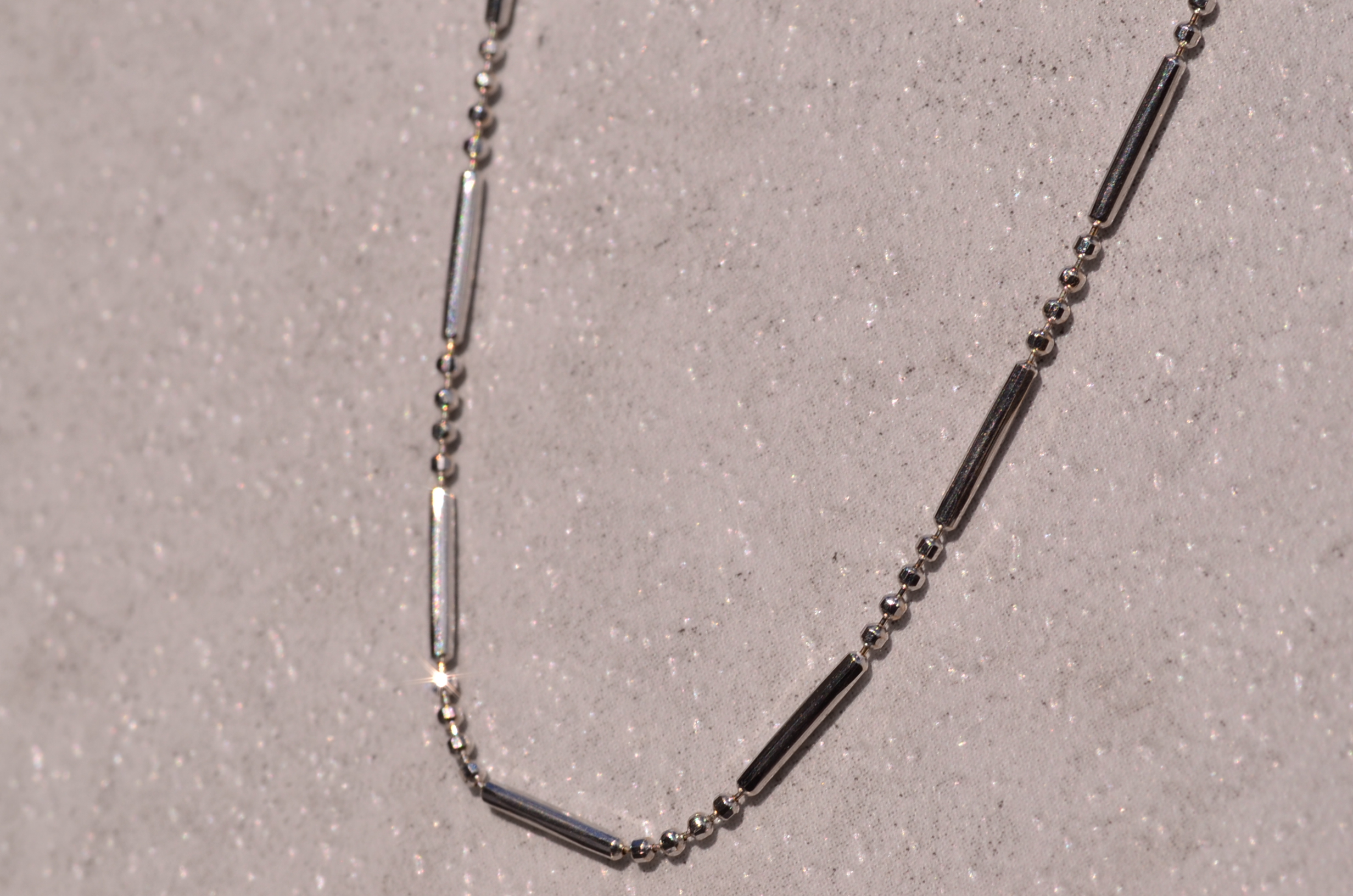 The 87th Street: Italian Made Specialty Chain in White Gold - Image 3