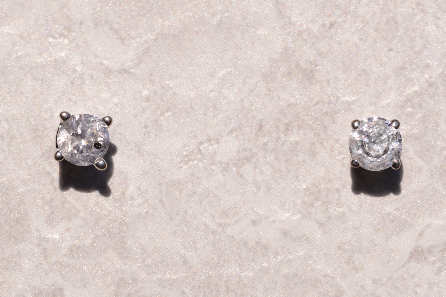 The 146th Street: White Gold Natural Diamond Studs - Image 2