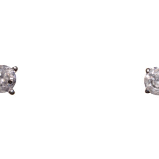 The 146th Street: White Gold Natural Diamond Studs