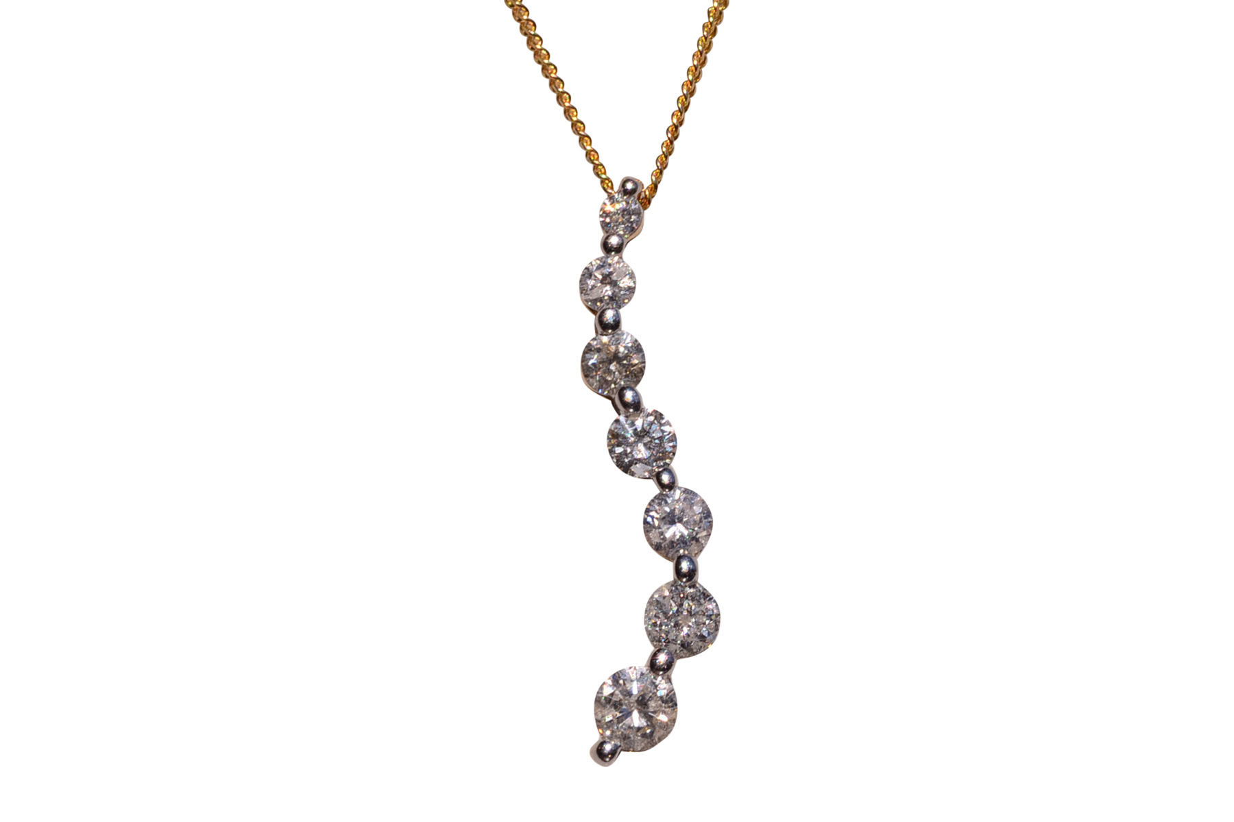 The 150th Street: Yellow Gold and Natural Diamond Journey of Life Pendant