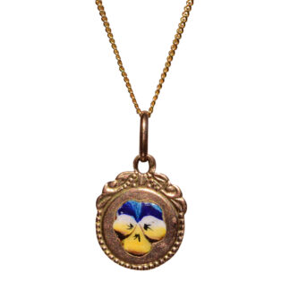 SOLD - The 113th Street: Antique Orchid Pendant in Rose Gold