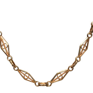 SOLD - The 133rd Street:  Vintage Italian Made Yellow Gold Ankle Bracelet