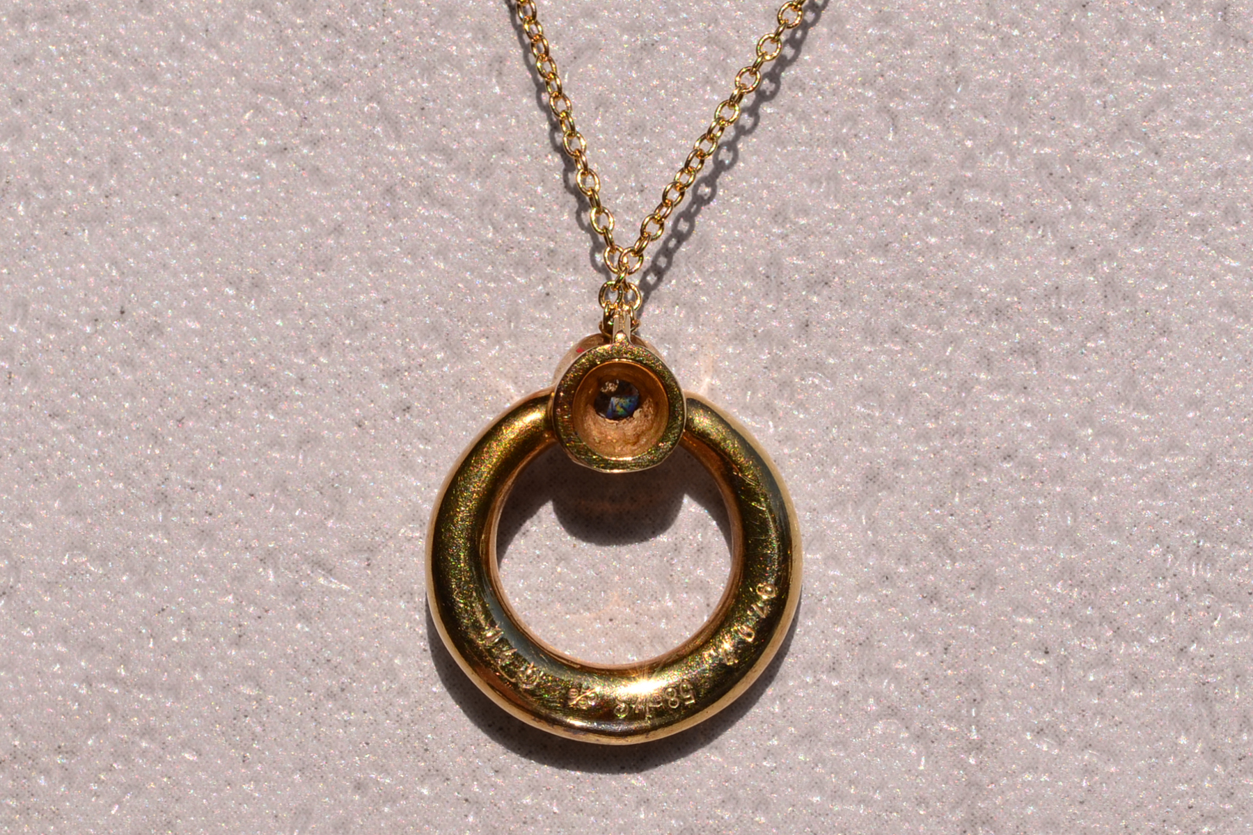 The 105th Street: Signed Yellow Gold and Natural Diamond Necklace - Image 3