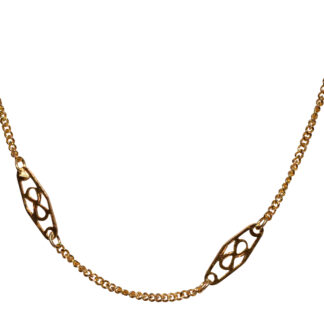 SOLD - The 94th Street: Infinity Filigree Station Chain in Yellow Gold
