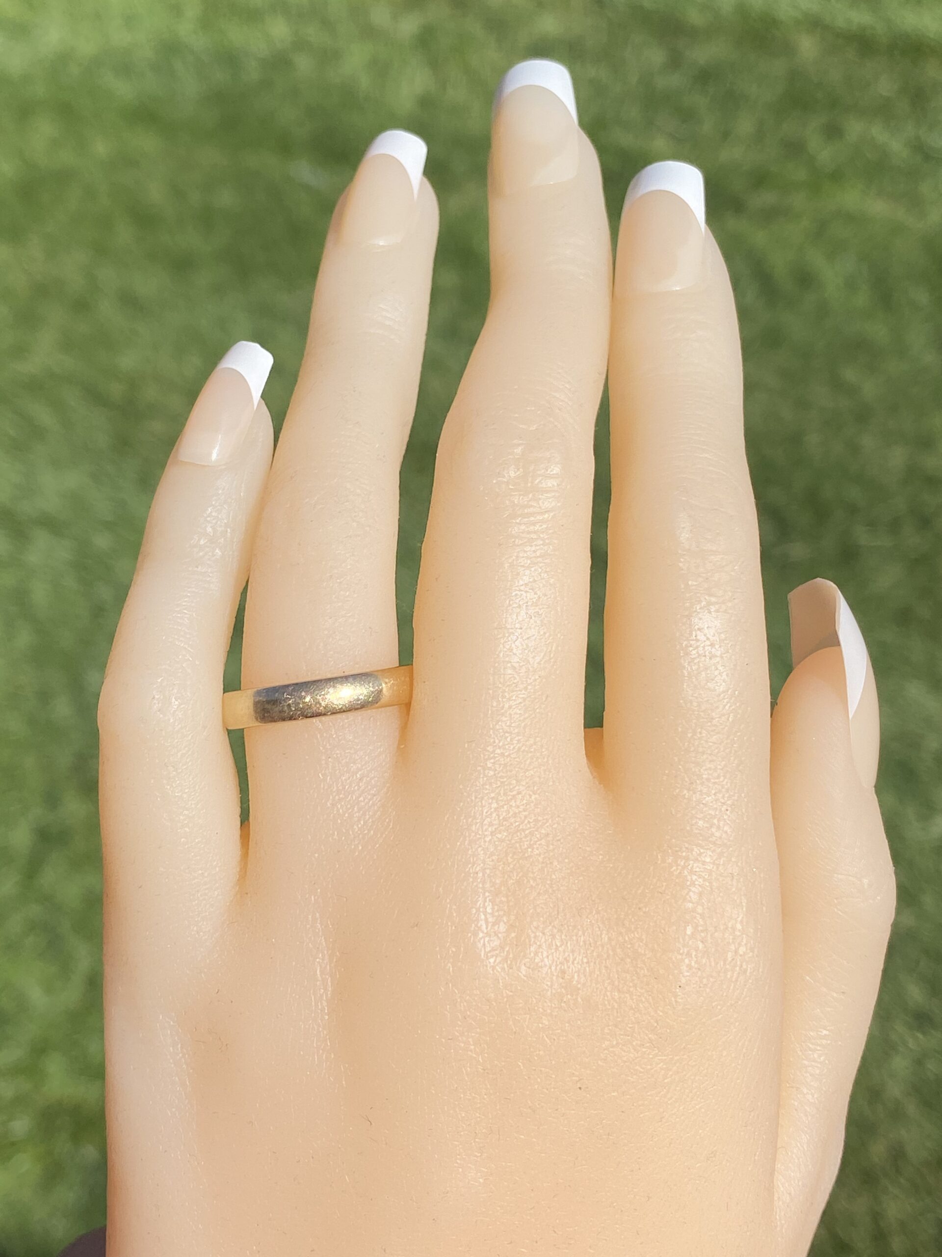 The 102nd Street: Signed Antique Yellow Gold Wedding Band Circa 1907 - Image 6
