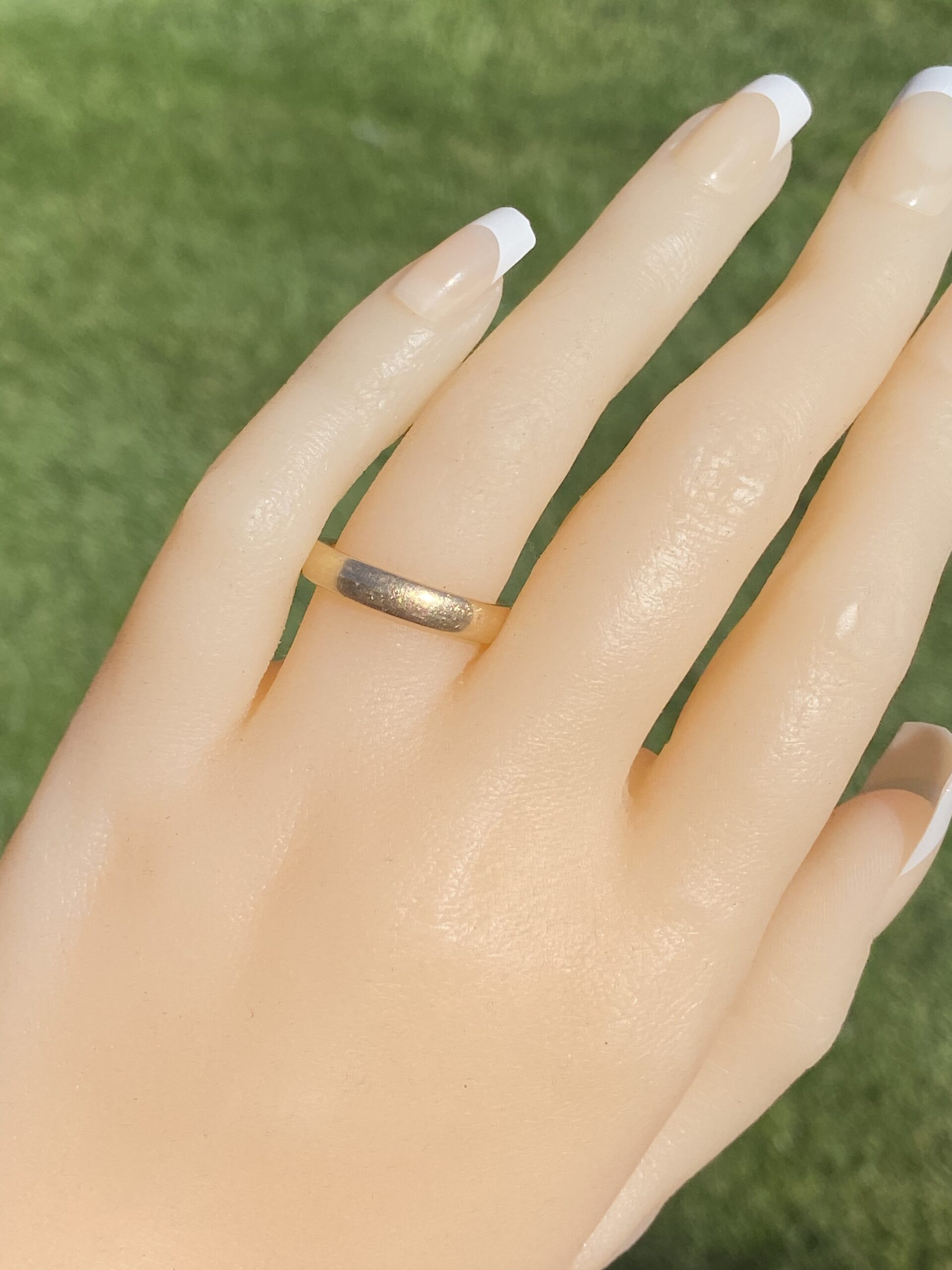 The 102nd Street: Signed Antique Yellow Gold Wedding Band Circa 1907 - Image 7