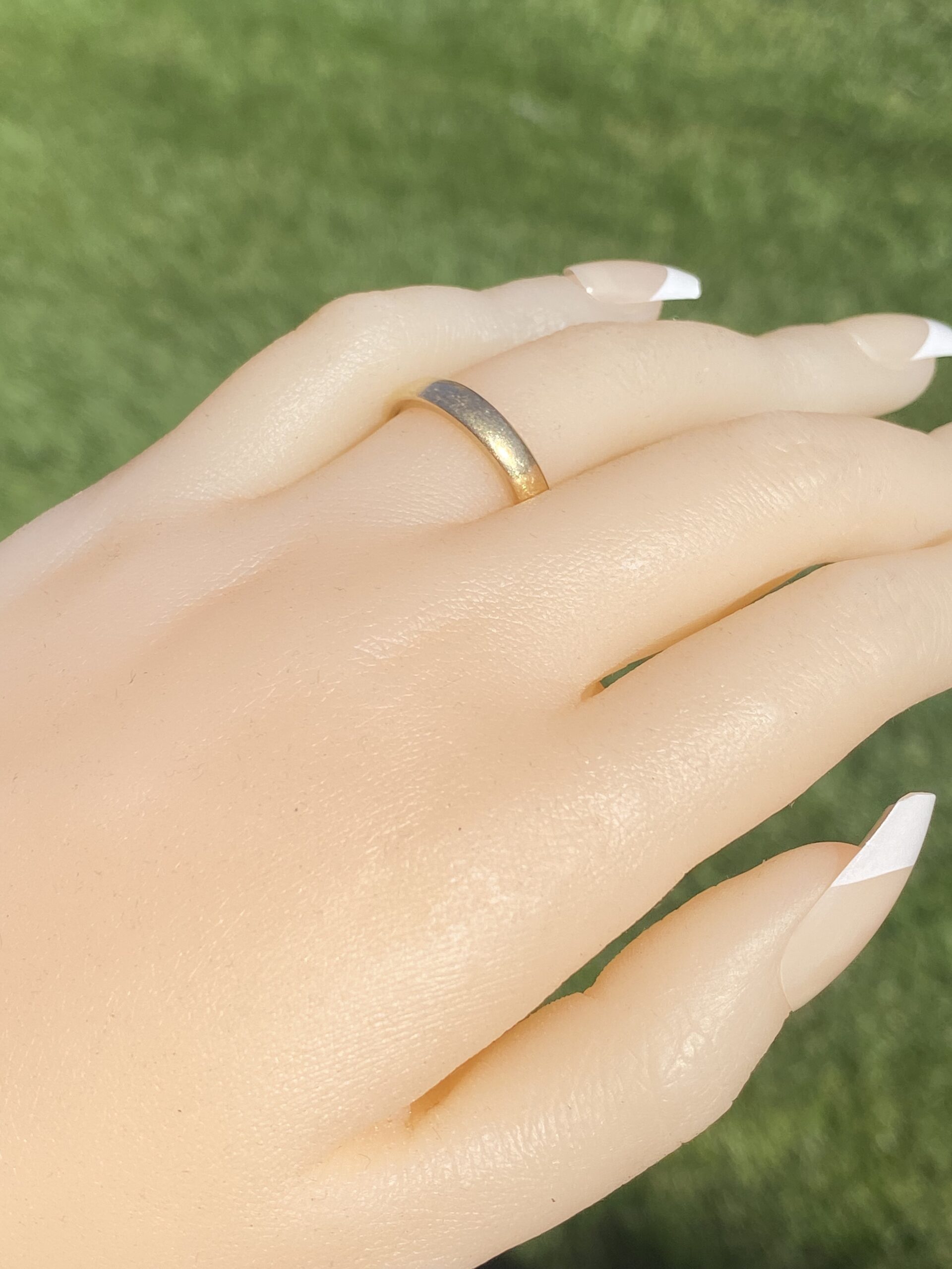 The 102nd Street: Signed Antique Yellow Gold Wedding Band Circa 1907 - Image 8